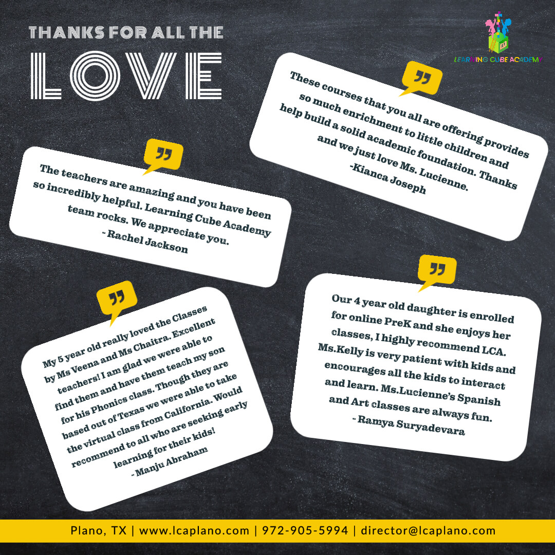 Parent Testimonials